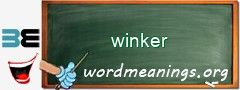 WordMeaning blackboard for winker